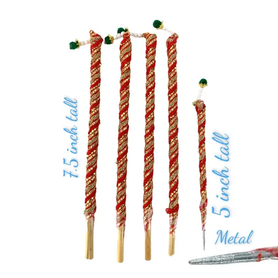 Pithi Saliya, Pithi Saliya, Pithi Haldi Sticks for Gujarati Wedding, Indian Hindu Wedding, Haldi Ceremony, Gujrati Wedding Shadi {4}