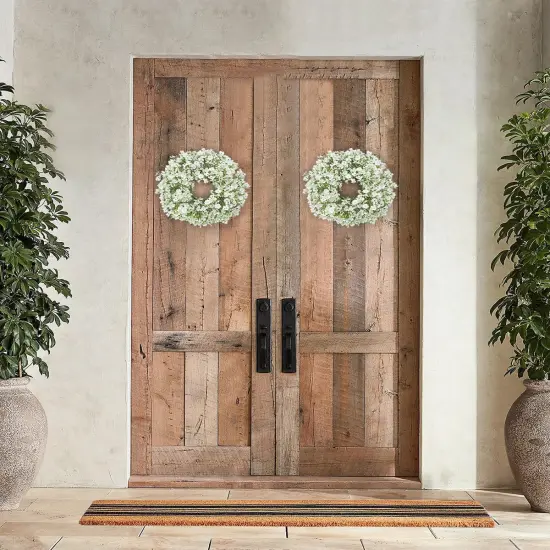 2Pcs Small Artificial Baby Breath Flowers Wreath {4}