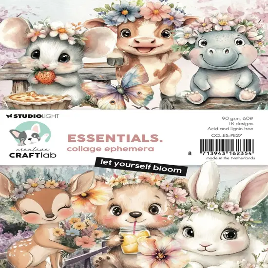 Studio Light Essentials Collage Ephemera 18/Pkg-Let Yourself Bloom {1}