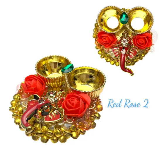 Ganesha Bulk Haldi Kumkum Thali Holder, Pooja Return Gift, Indian Housewarming Gifts, Shivratri, Wedding Favor, Navarathri Favors, Baby Shower {7}