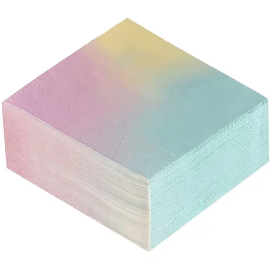 150-Pack Rainbow Cocktail Napkins, 2-Ply Paper, 6.5 x 6.5 In&mdash;Bright Party Napkins for Birthdays, Rainbow-Themed Celebrations, and Events Multicolor {7}