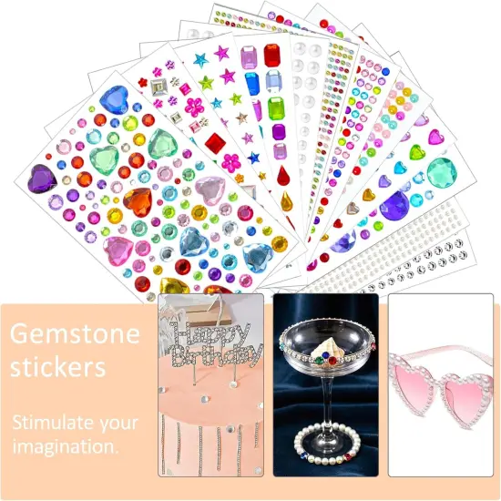 3500pcs Gem Stickers Jewels for Crafts {3}