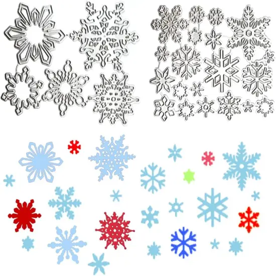 25 PCS Snowflake Dies Christmas {2}