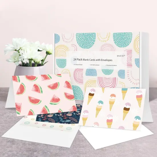 24 Pack Blank Greeting Cards for All Occasions {4}