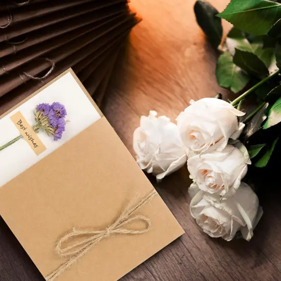 7"x5" Dried Flowers Greeting Cards {4}
