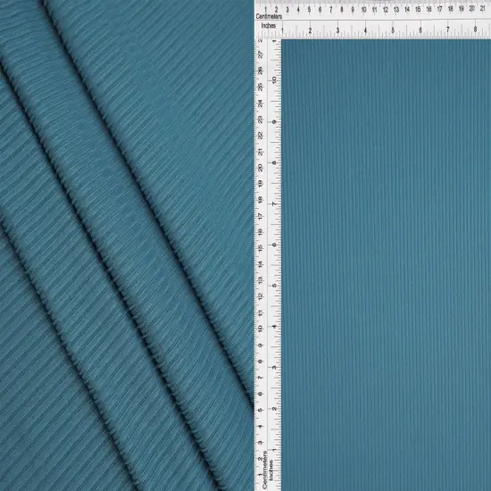 1 Yard 4x2 Yummy Rib Solid Knit Fabric, 58/60&Prime; Wide Polyester Spandex Blend BRICK {6}