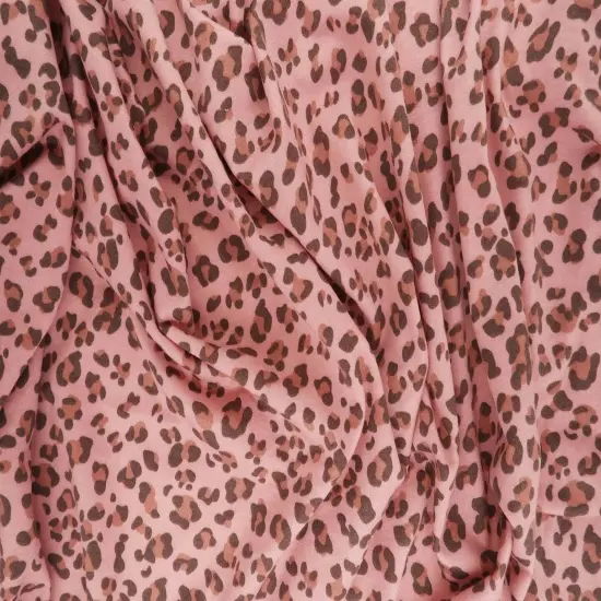 1 Yard French Terry Knit Fabric Animal Print 58/60" Width DUSTY ROSE {1}
