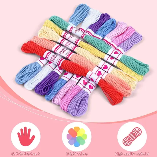 Crafts Floss, Cross Stitch Threads, Friendship Bracelets Floss (36 Colors 10 Pcs) {4}