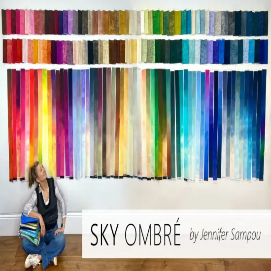 Sky Nuance in Tiger Lily (ajsd-22673-464) | Sky | Jennifer Sampou | Robert Kaufman {2}