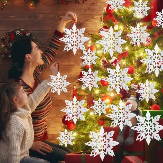 3D Christmas Snowflakes {4}