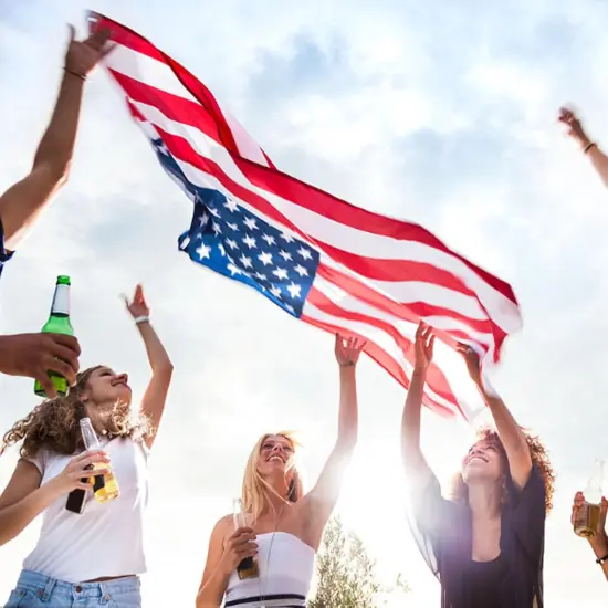 40Pcs Patriotic Focal Beads 4th of July {4}