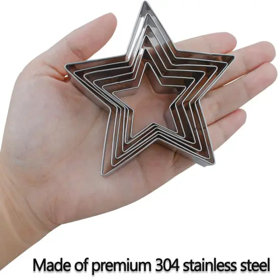 6 Pieces Star Cookie Cutters Set {3}