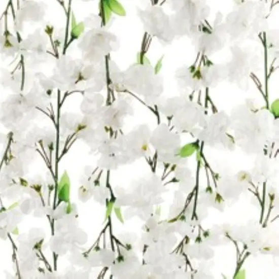 4.5-Foot White Cherry Blossom Garland - Set of 18 Lifelike Silk Flowers & Foliage, Ideal Spring Garlands for Party, Event, Home & Office Decor - Floral Home by Artificial Flowers {1}