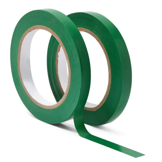 2 Rolls Vinyl Pinstripe Tape, 1/2-Inch x 36 Yards Gym Floor Tape for Marking Vehicles, Warehouse Grid Lines, Construction Sites (0.16mm, Kelley Green) {1}