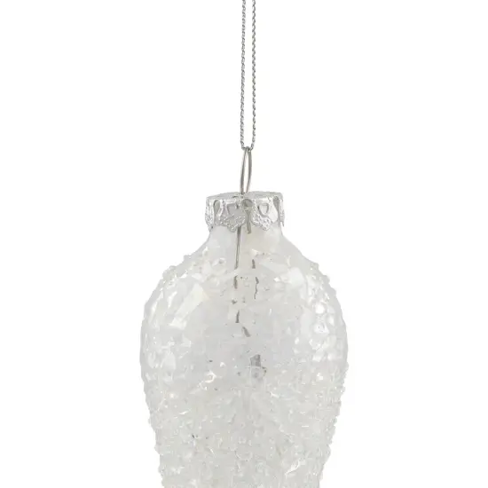 Northlight Winter Icicle Glass Ornament - 6.25" - Clear {7}