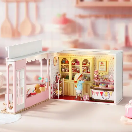 Miniature Wizardi Roombox Kit - The Sweet Home Dollhouse Kit {4}