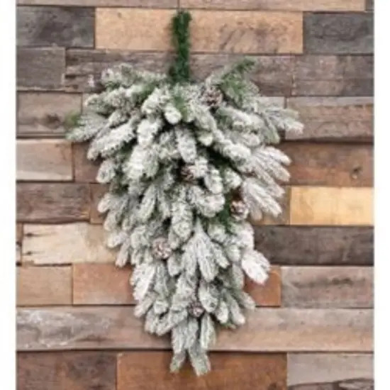 Flocked Vermont Spruce Teardrop {2}