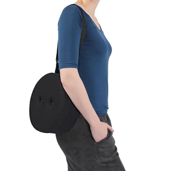 SoHo Urban Artist Collapsible Telescoping Stool with Upgraded Thick Cushion - Lightweight 2.46 lbs Pop Up Stool, Adjustable Seat Height 2.6'' to 17.6'', Portable with Non-Slip Base & Shoulder Strap {6}