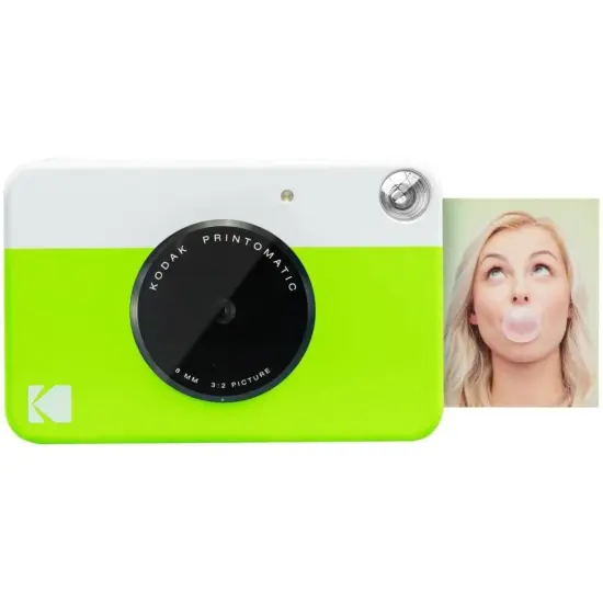 Kodak Printomatic 5MP Instant Print Camera & Zink Photo Paper (75 Sheets) Bundle Green {3}