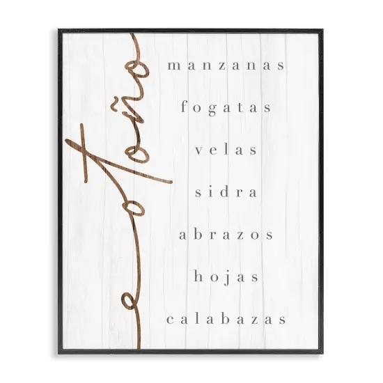 Stupell Industries Esencia del Otoño Framed Giclee Art Gray Framed {7}