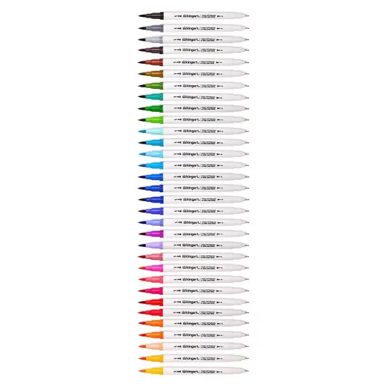 KINGART® Twin-Tip™ Brush & Fine Line Pens, Set of 32 Colors {3}