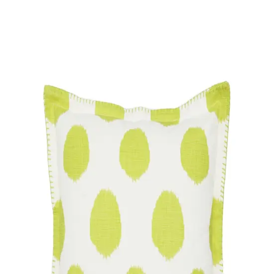Citron Dot Printed Accent Throw Pillow {3}
