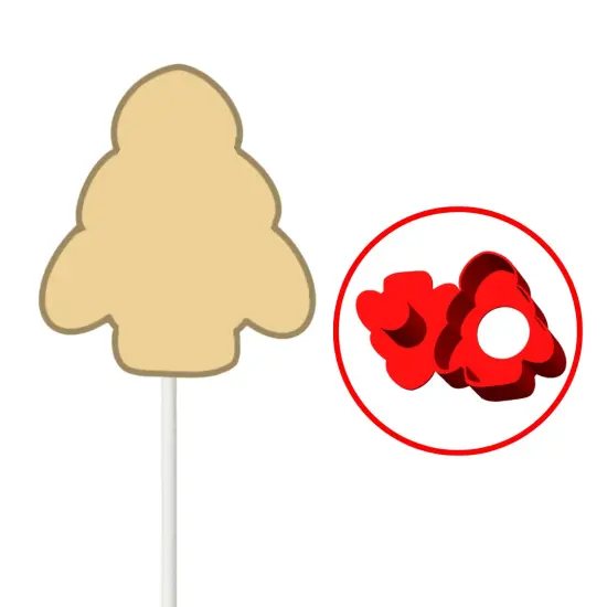 Rounded Tree Christmas Cake Pop Mold {3}