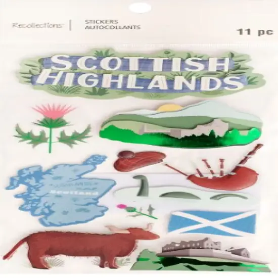 Recollections Scottish Highlands Dimensional Stickers {1}