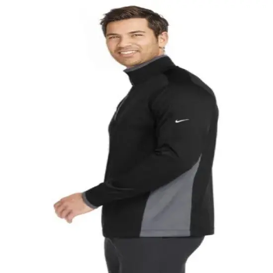 Nike&reg; DriFIT Half Zip CoverUp Lightweight Royal/ Black/ White {6}