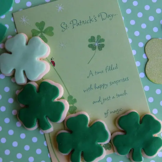 St Patrick's Day Clover Cookie Cutter Set 3 Piece Stainless Steel Shamrock {5}