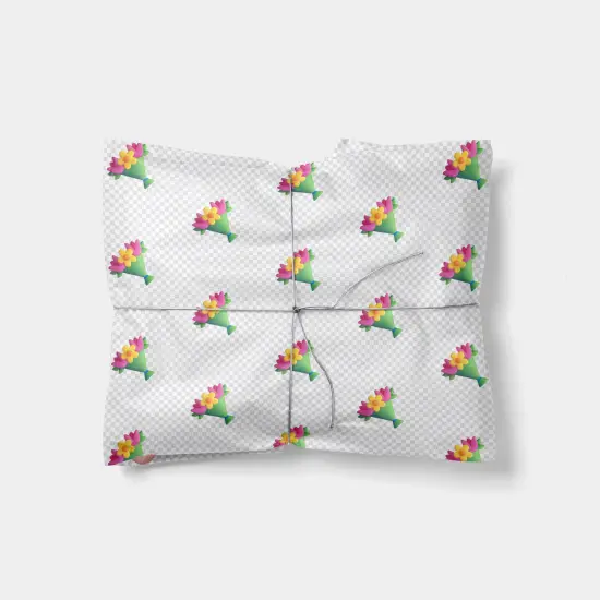 Bouquet Emoji Gift Wrap {1}