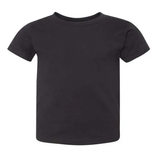 BELLA + CANVAS&reg; Toddler Crewneck Short Sleeve Jersey T-Shirt Black {2}