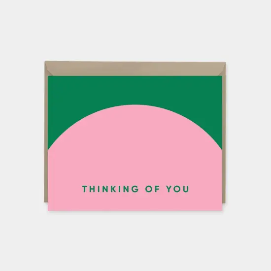Geo Thinking of You Card, Colorful {1}