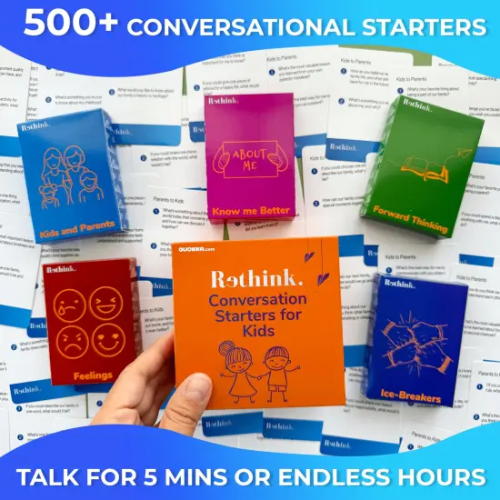 Rethink!: Conversation Starters for Kids | 250 Conversation Cards Family Pack {2}