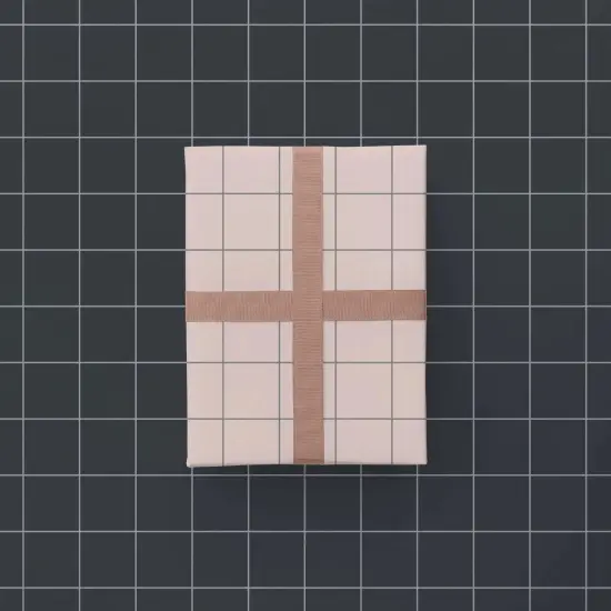 Elegant Pink and Gray Grid Gift Wrap {1}