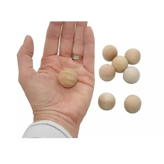 Kitcheniva 30 Pcs 1" Maple Wood Balls Sorting Games Math Waldorf Games Craft {3}