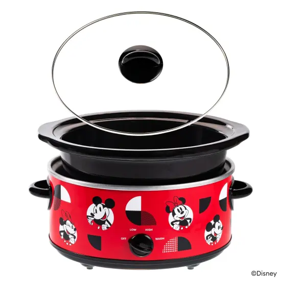 Uncanny Brands Mickey Mouse and Minnie Mouse 5-Quart Slow Cooker {2}