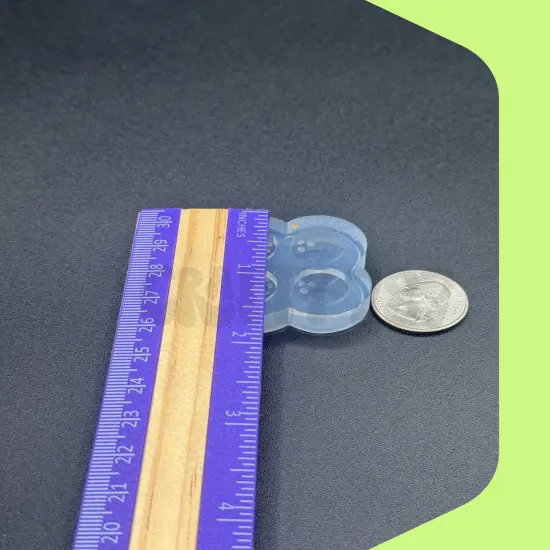 Bowling Ball Bits Stud Earring Silicone Mold (D15) {4}