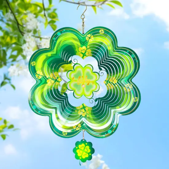 St Patricks Day Metal Wind Spinners St. Patrick's Hanging Gifts for Women Mom Grandma {1}