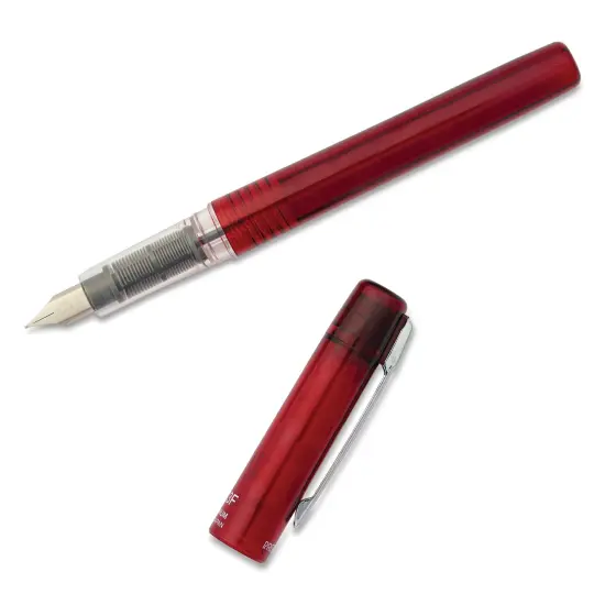 Platinum Prefounte Fountain Pen - Crimson Red, Fine {1}