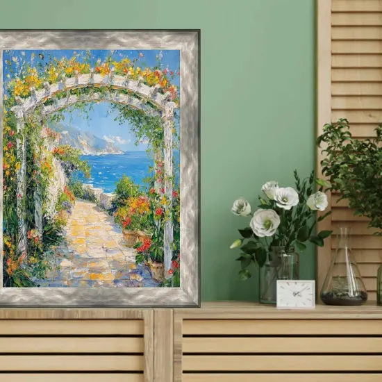 Gunmetal Slope Silver Pewter Picture Frame 40x60 frame {5}