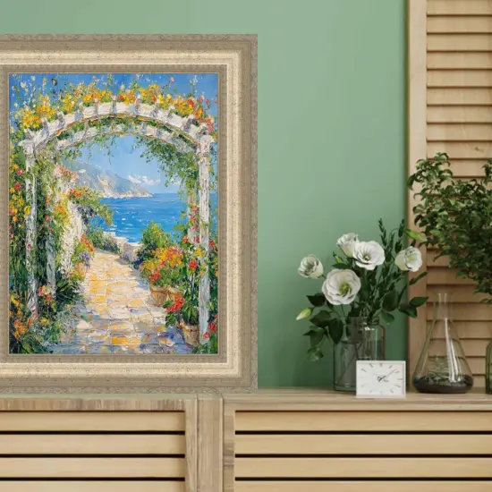 Wide Antique Silver Victorian Picture Frame 13x13 frame {5}