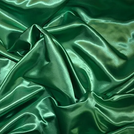 1 Yard Elegant Satin Fabric for Apparel, Draping & Events 58/60" Width Hunter Green {1}