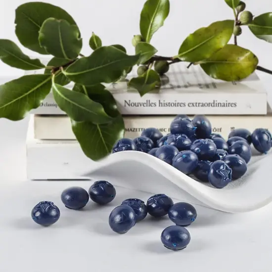 50 Pcs Artificial Fake Fruit Blueberry Decor {3}