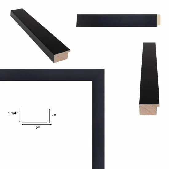 Modern Gallery Wall Matte Black Flat Picture Frame 36x48 frame {6}