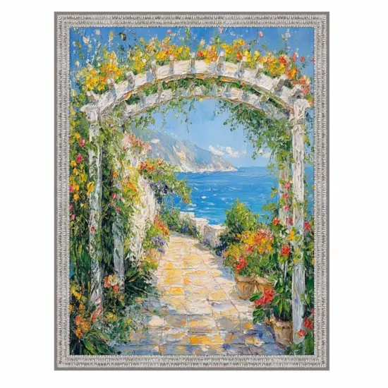 Slim Modern Bright Chrome Silver Pebbled Texture Picture Frame 22x28 frame {2}