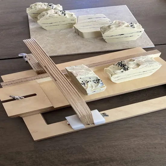 Wooden Soap Cutter for Handmade Soap, Soap Making Supplies, Adjustable Soap Cutting Tool, Single Wire Soap Slicer {1}