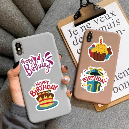 50Pcs Happy Birthday Stickers {5}