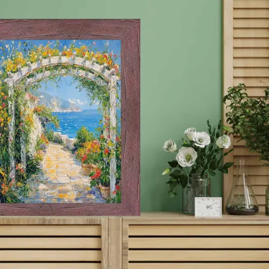 Drift Barnwood Hibiscus Rustic Picture Frame 11x14 frame {6}