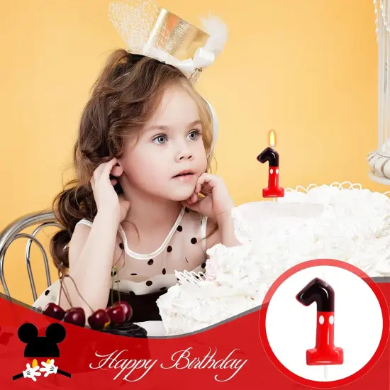 Red Mouse Cake Topper Cupcake Decor {4}